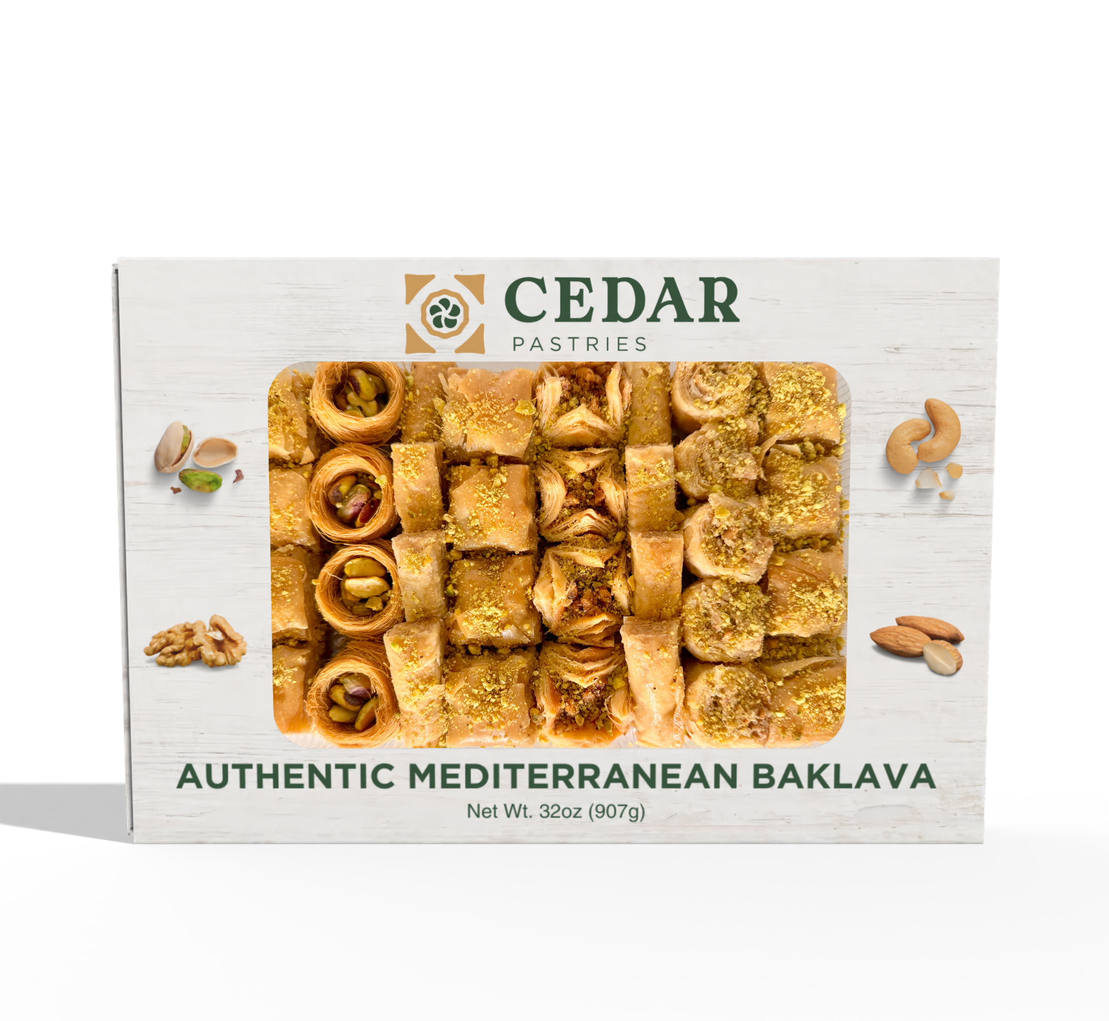 Baklava Assortment 33 Pieces | Cedar Pastries Gourmet Sweets