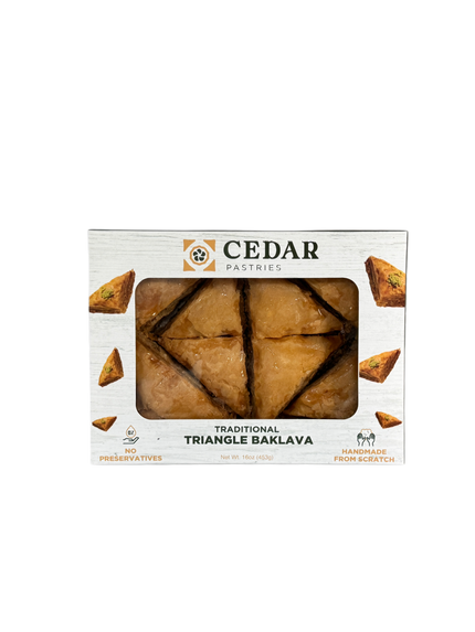 Cedar Pastries 1LB Traditional Triangles Baklava