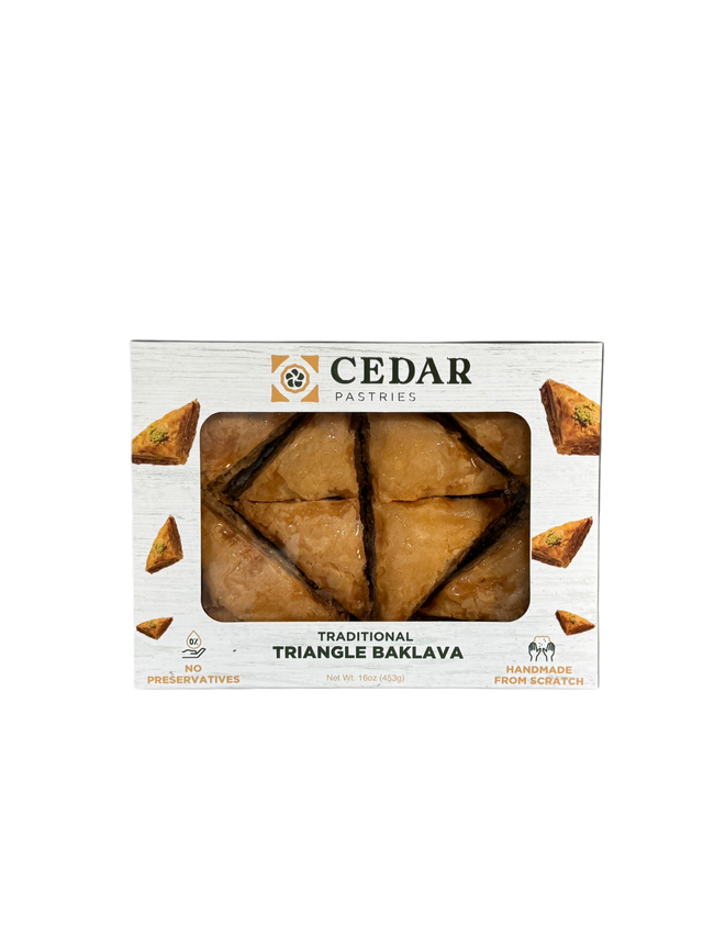 Cedar Pastries 1LB Traditional Triangles Baklava