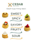 Cedar Pastries Kataifi Pastry Cups Mediterranean Dessert Shells