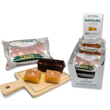 Load image into Gallery viewer, cedar pastries 12 quantity case of namoura almond 2 pack cakes main image
