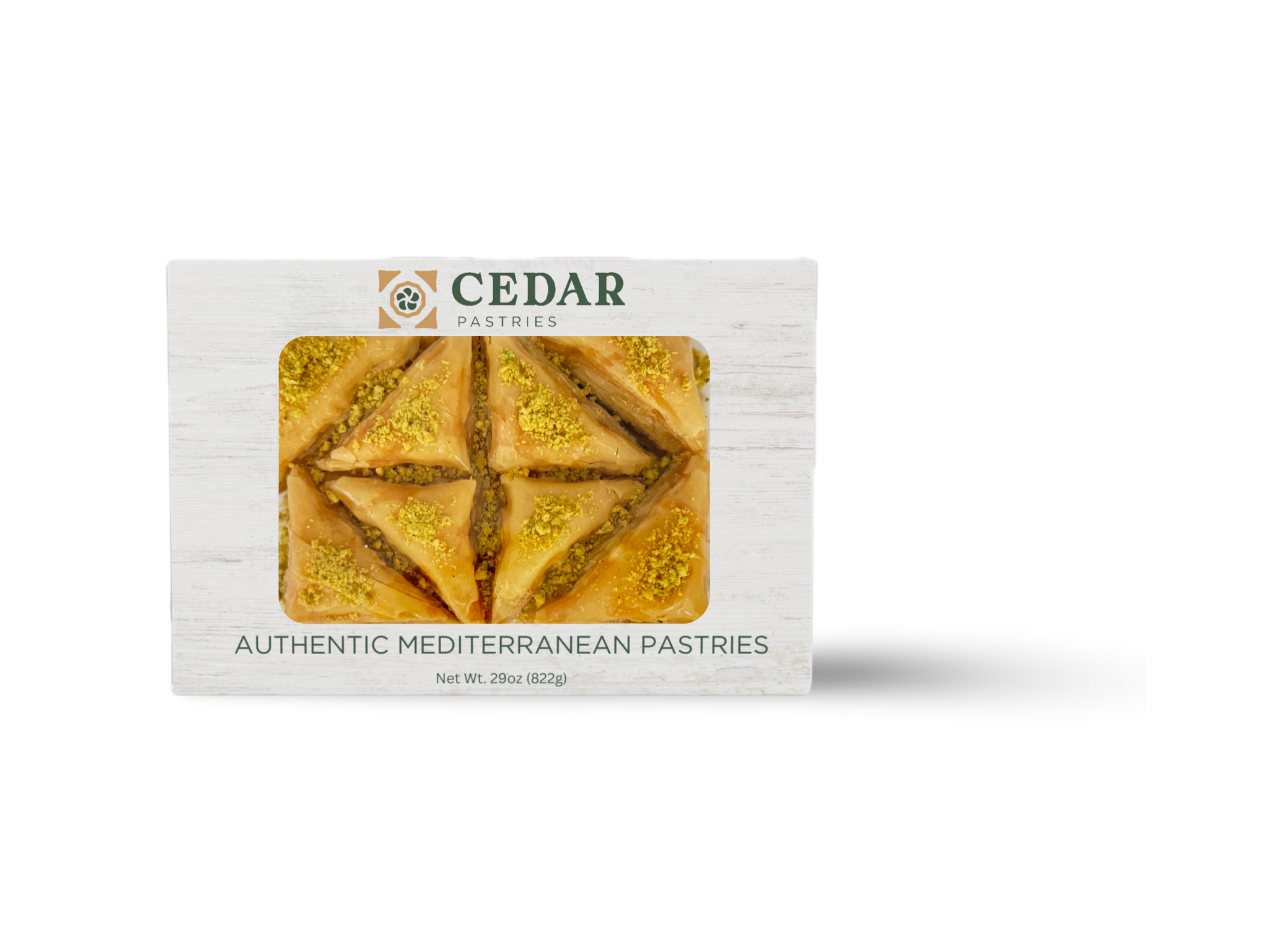 Cedar Pastries 1LB Traditional Triangles Baklava | Mediterranean