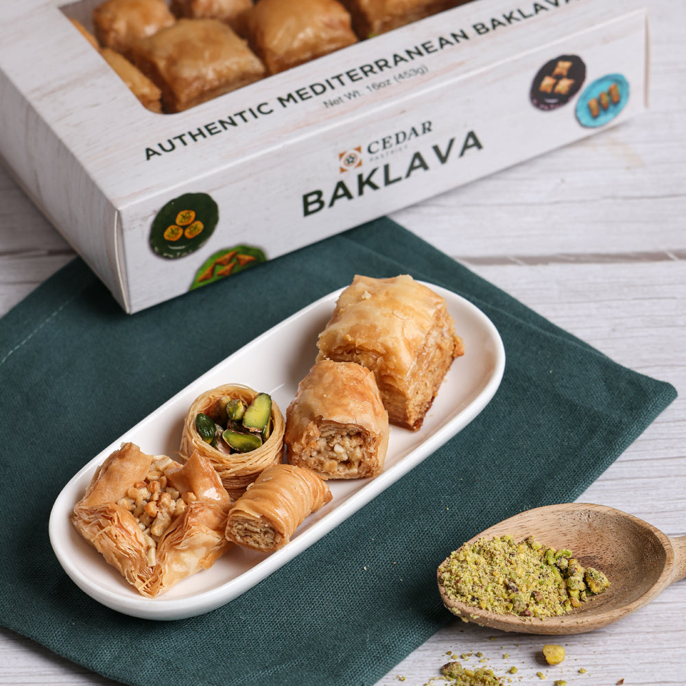 Cedar Pastries Mediterranean Baklava Assortment – Small Gift Box